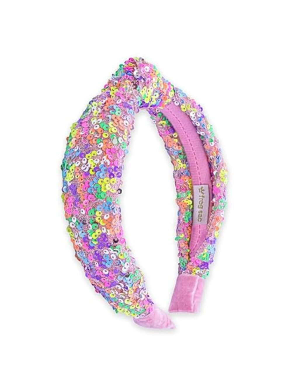 Girls Sequin Headband Rainbow Knot Sparkly Hair Band Kids Glitter Headband